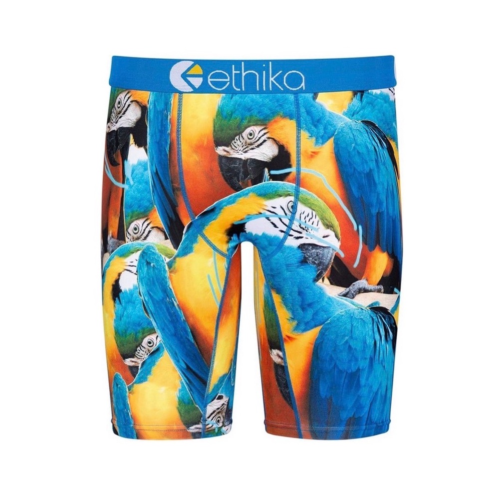 NWT XL Ethika Paranormal Parrot Tropical Print Men’s Staple Boxer Briefs